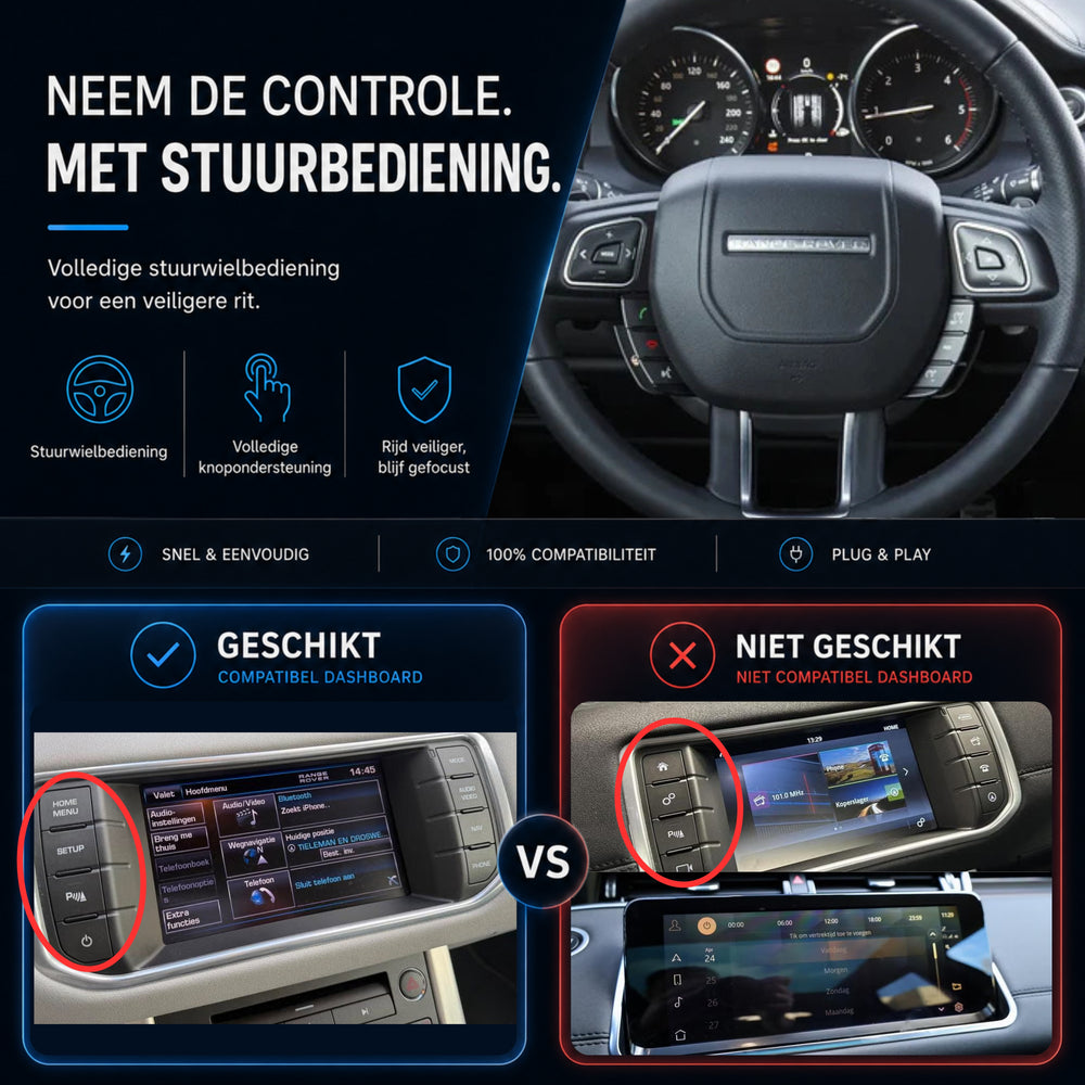Land Rover Range Rover Evoque | 2016 t/m 2020 | CarPlay & Android Auto Box | Harman