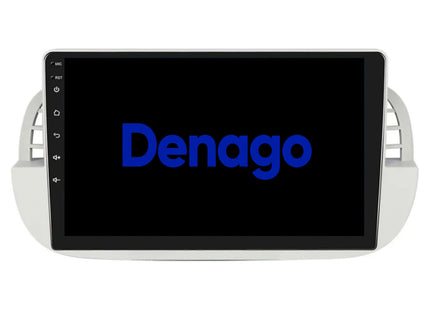 Fiat 500 CarPlay autoradio Wit | 2007 t/m 2015 | Denago DNG-A408 | 9 inch | Android 13 | Draadloos CarPlay & Android Auto
