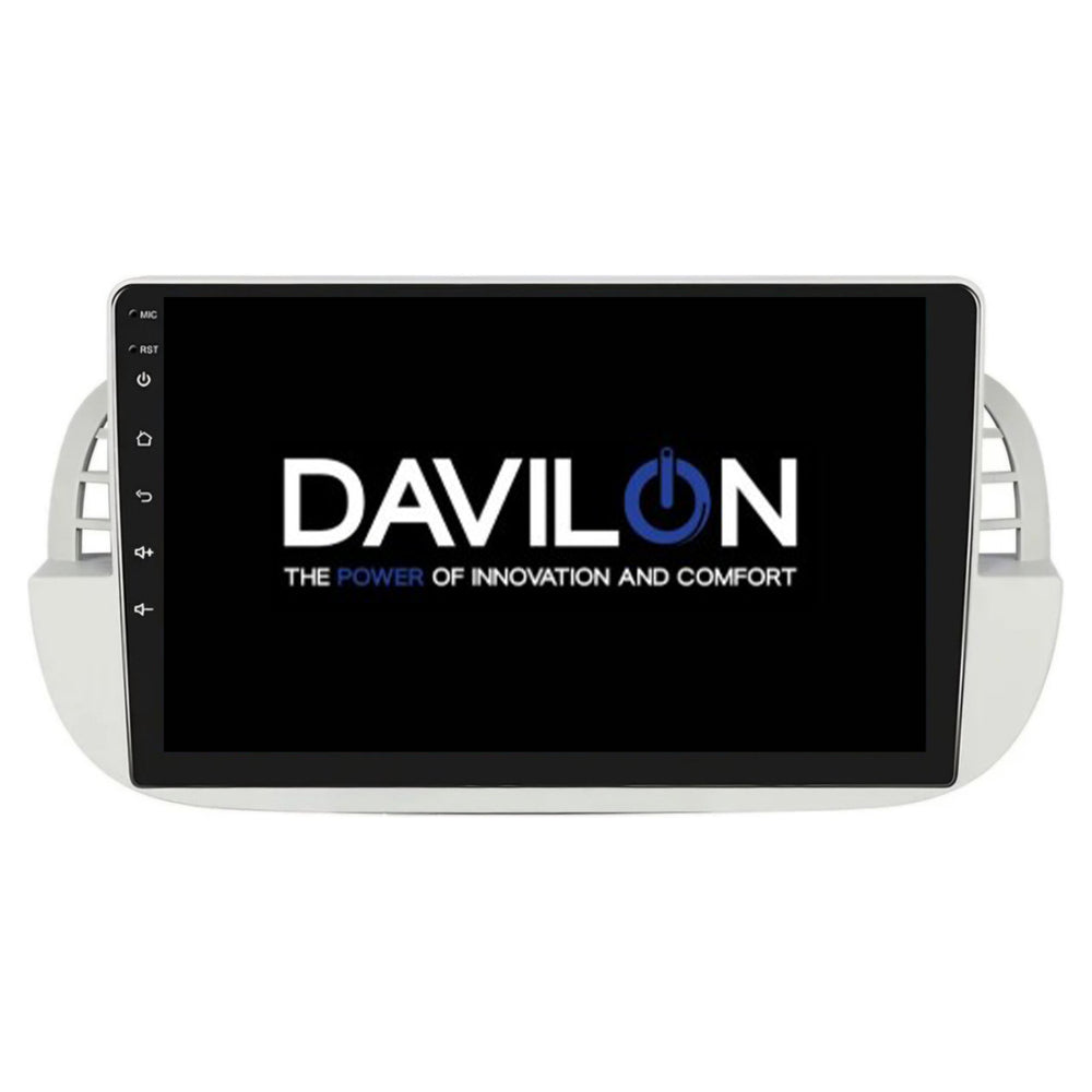Fiat 500 | Android 13 | Car radio | 2007 to 2015 | CarPlay & Android Auto | White