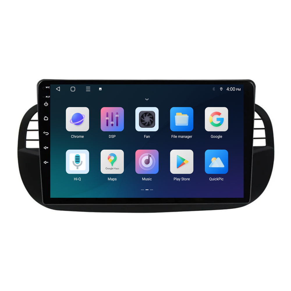 Fiat 500 | Android 15 | 9 inch Autoradio | 2007 t/m 2015 | CarPlay & Android Auto