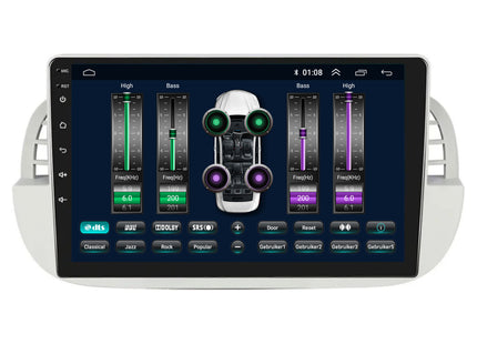 Fiat 500 | Android 13 | Autoradio | 2007 t/m 2015 | CarPlay & Android Auto | Wit