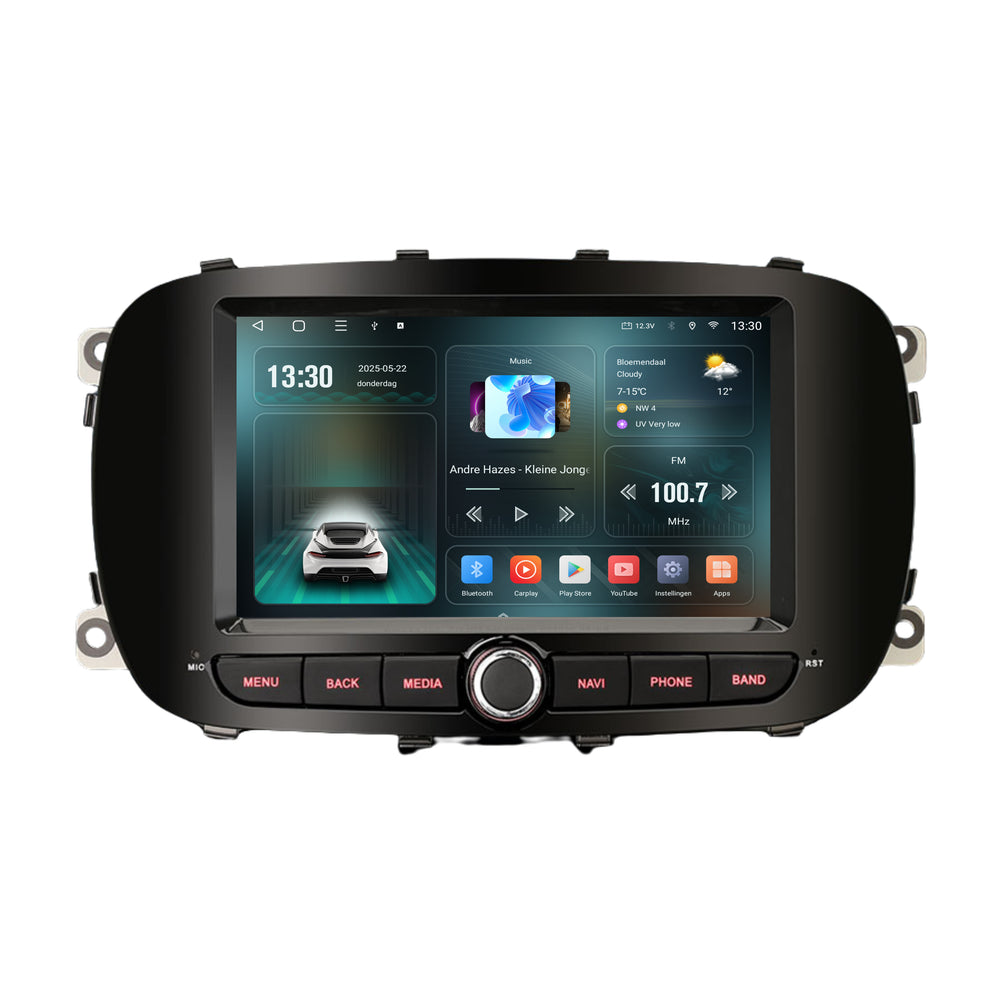 Fiat 500X | Android 16 Autoradio | 2015 t/m 2023 | CarPlay & Android Auto