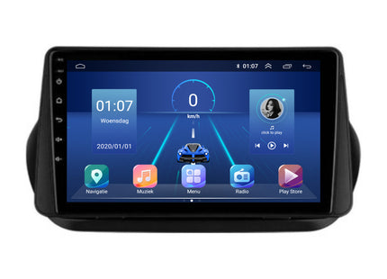 Fiat Qubo | Android 13 | Autoradio | 2008 t/m 2020 | CarPlay & Android Auto