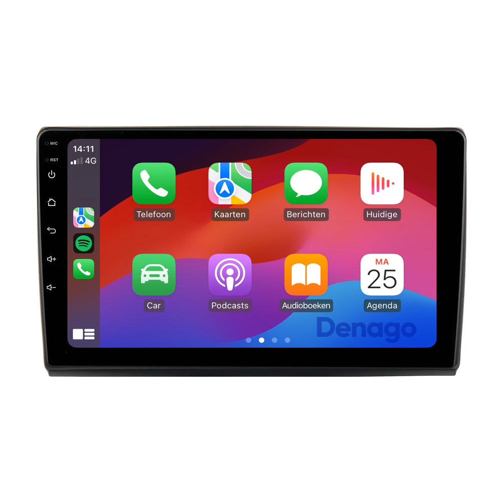 Fiat Bravo CarPlay car radio | 2006 to 2017 | Denago DNG-A178 | 9 inches | Android 13 | Wireless CarPlay & Android Auto