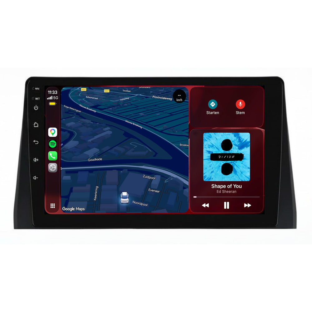 Fiat Doblo-radio med CarPlay og Android Auto | 2021–2024 | 9 tommer | Android 15 | CTX-7423