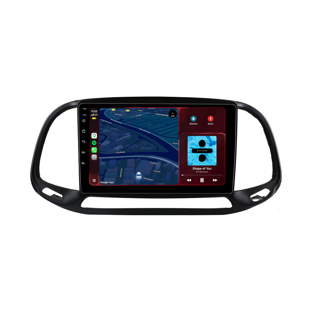 Fiat Doblo-radio med CarPlay & Android Auto | 2015–2021 | 9 tommer | Android 15 | CTX-7327