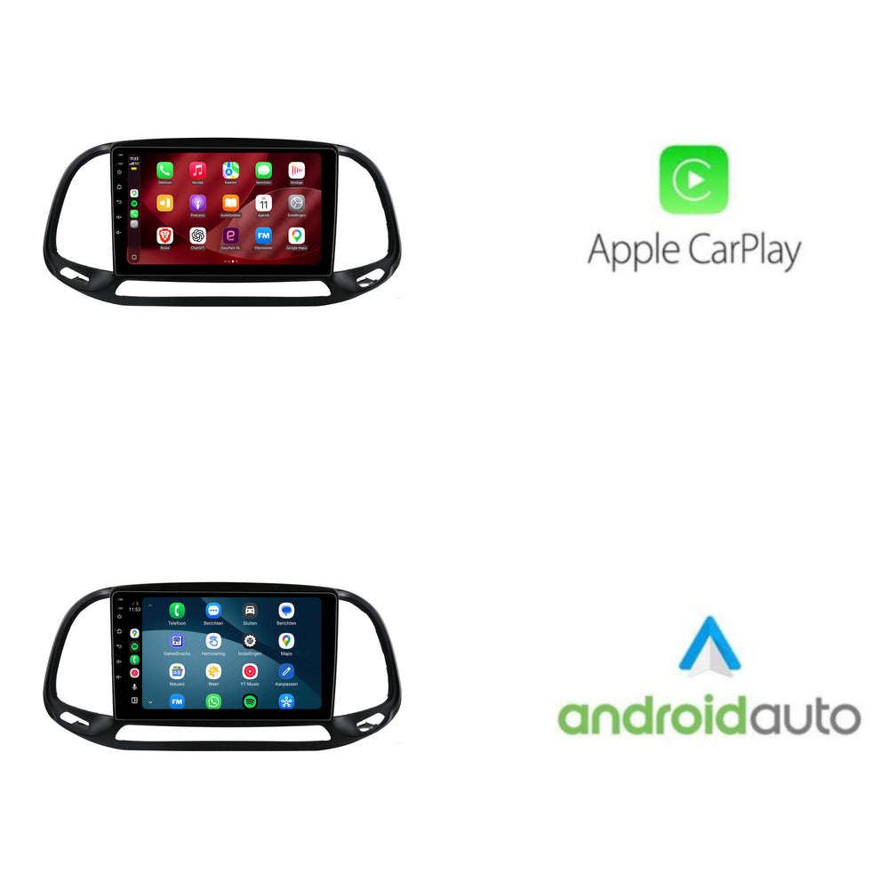 Fiat Doblo-radio med CarPlay & Android Auto | 2015–2021 | 9 tommer | Android 15 | CTX-7327