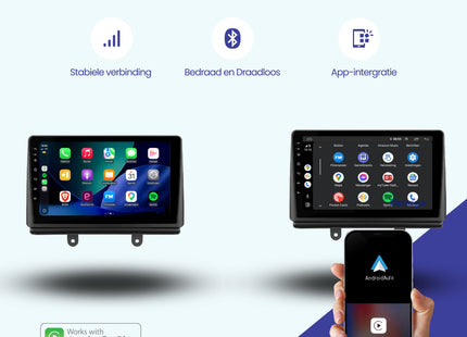 Fiat Doblo CarPlay autoradio | 2002 t/m 2009 | Denago DNG-A426 | 9 inch | Android 13 | Draadloos CarPlay & Android Auto