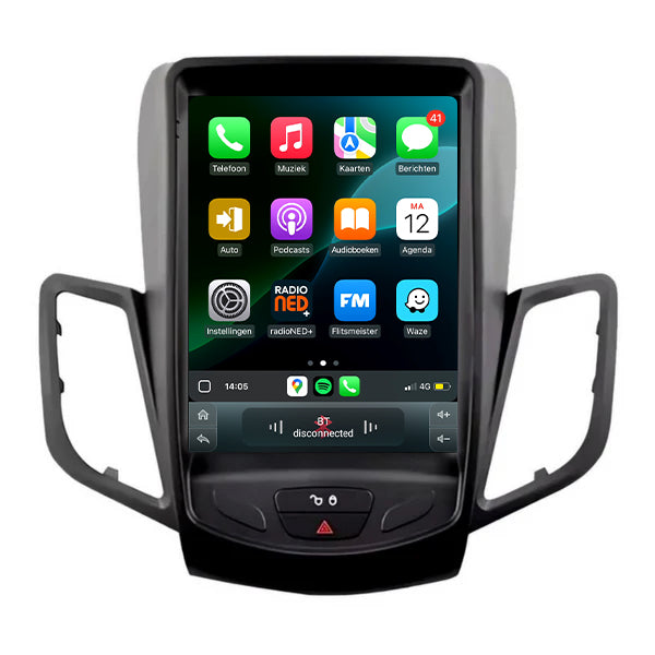 Cartronix Ford Fiesta | 2009 t/m 2017 | Autoradio Navigatie | Apple CarPlay & Android Auto | Android 13 | Groot HD Scherm
