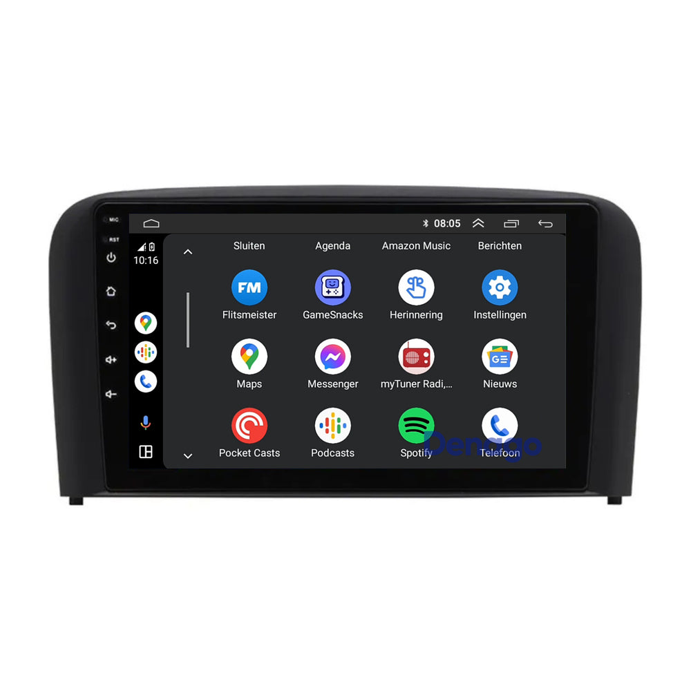 Volvo S80 CarPlay autoradio | 1998 t/m 2005 | Denago DNG-A469 | 9 inch | Android 13 | Draadloos CarPlay & Android Auto
