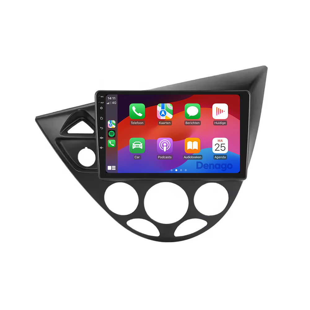 Radio para coche Ford Focus y Fiesta CarPlay | 1995 a 2004 | Denago DNG-A59 | 9 pulgadas | Androide 13 | CarPlay inalámbrico y Android Auto