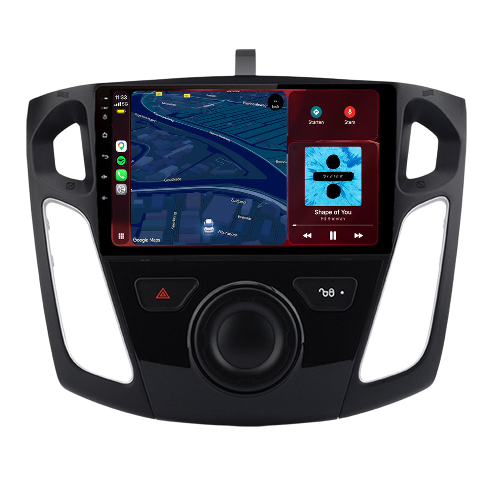 Ford Focus | Android 15 | 9 inch Autoradio | 2011 t/m 2017 | CarPlay & Android Auto