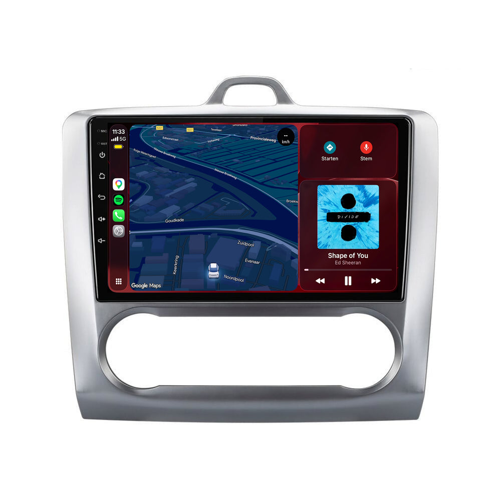 Ford Focus | Android 15 | 9 inch Autoradio | 2005 t/m 2010 | CarPlay & Android Auto