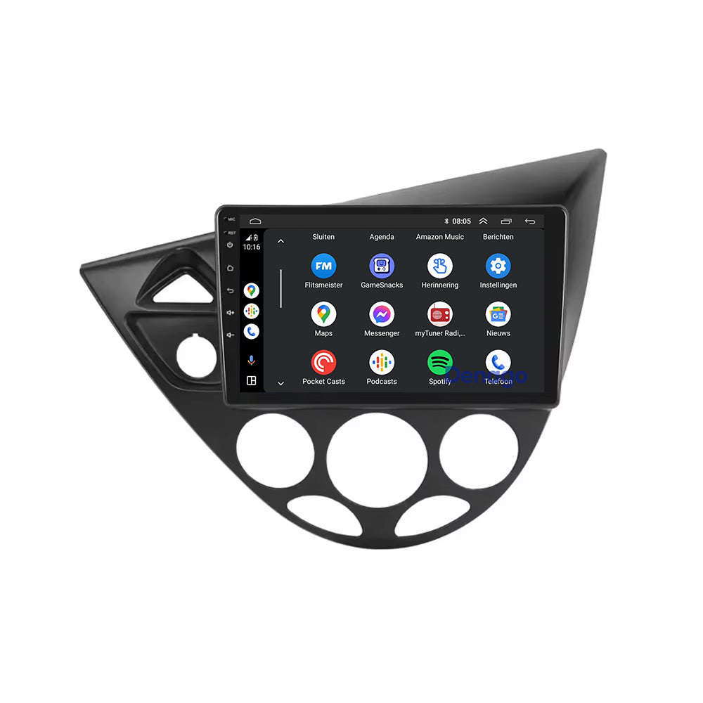 Radio para coche Ford Focus y Fiesta CarPlay | 1995 a 2004 | Denago DNG-A59 | 9 pulgadas | Androide 13 | CarPlay inalámbrico y Android Auto