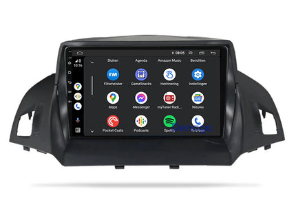 Ford Kuga CarPlay autoradio | 2013 t/m 2017 | Denago DNG-A87 | 9 inch | Android 13 | Draadloos CarPlay & Android Auto