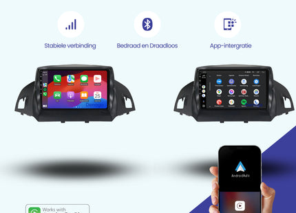 Ford Kuga CarPlay autoradio | 2013 t/m 2017 | Denago DNG-A87 | 9 inch | Android 13 | Draadloos CarPlay & Android Auto