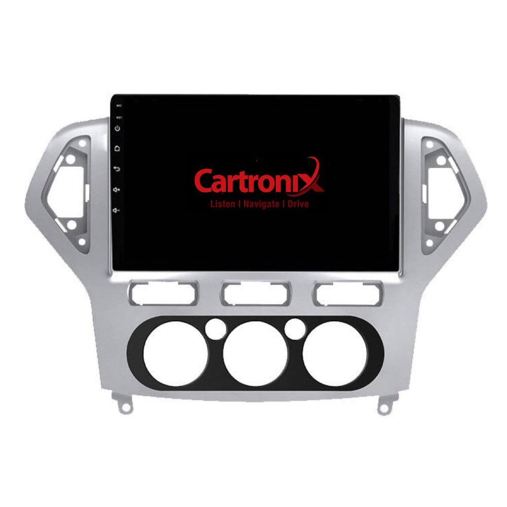 Ford Mondeo CarPlay- und Android Auto-Radio | 2007–2014 | 9 Zoll | Android 15 | CTX-7204 | Silberfarbener Rahmen