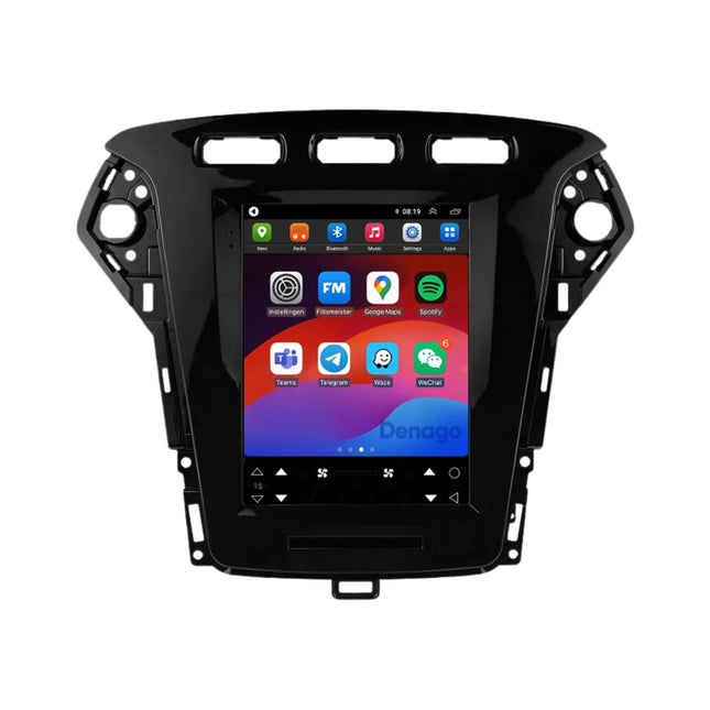 Ford Mondeo Mk4 CarPlay autoradio | 2007 t/m 2014 | Denago DNG-A431 | 9 inch Tesla Style | Android 13 | Draadloos CarPlay & Android Auto