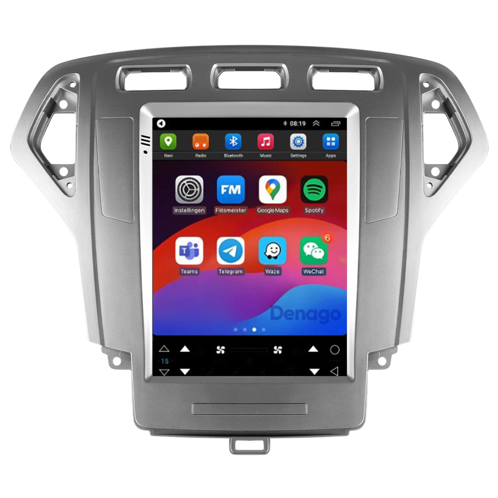 Ford Mondeo CarPlay autoradio | 2007 t/m 2014 | Denago DNG-A478 | 9.7 inch Tesla Style | Android 13 | Draadloos CarPlay & Android Auto