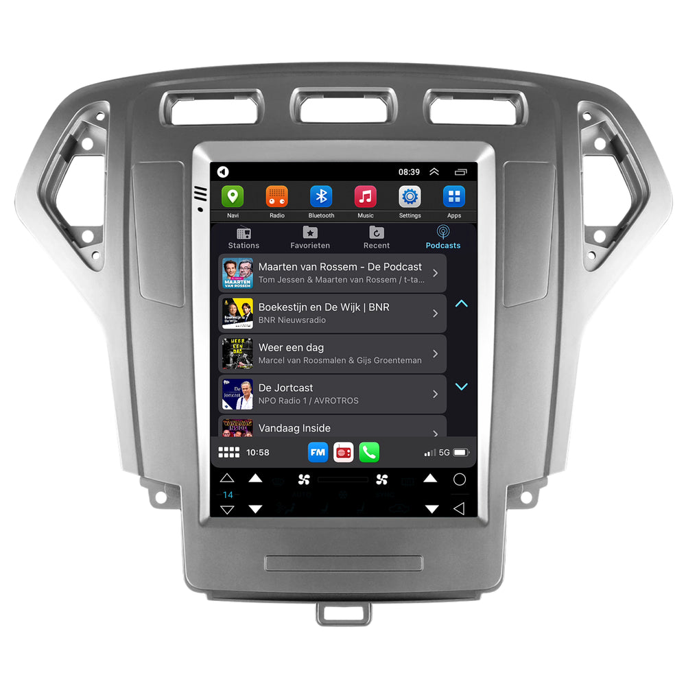 Ford Mondeo | Android 13 | Autoradio | 2007 t/m 2014 | CarPlay & Android Auto