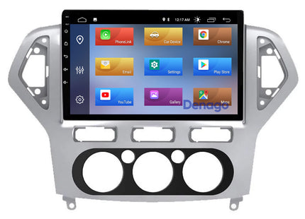 Ford Mondeo CarPlay car radio | 2003 to 2014 | Denago DNG-A96 | 9 inches | Android 13 | Wireless CarPlay & Android Auto | Silver frame