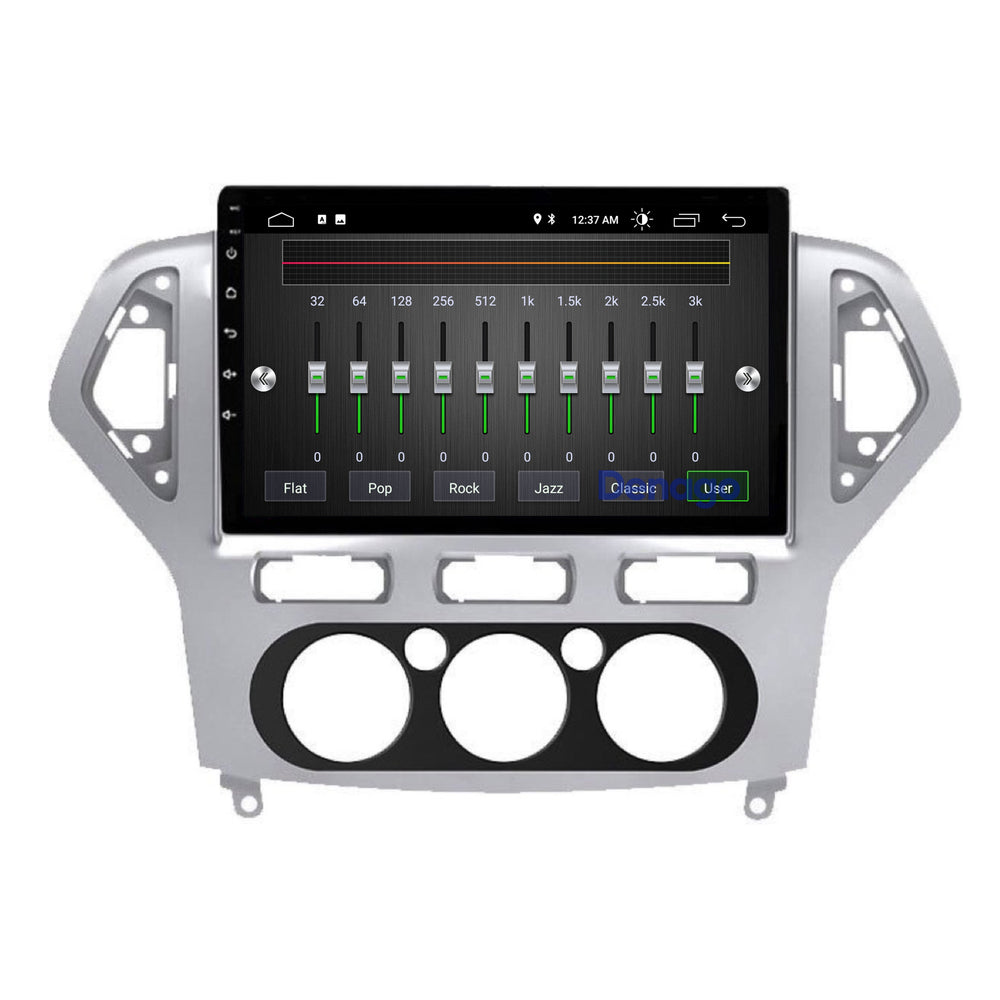 Autoradio Ford Mondeo compatible CarPlay | 2003 à 2014 | Denago DNG-A204 | Écran 9 pouces | Android 13 | CarPlay sans fil & Android Auto | Cadre argenté
