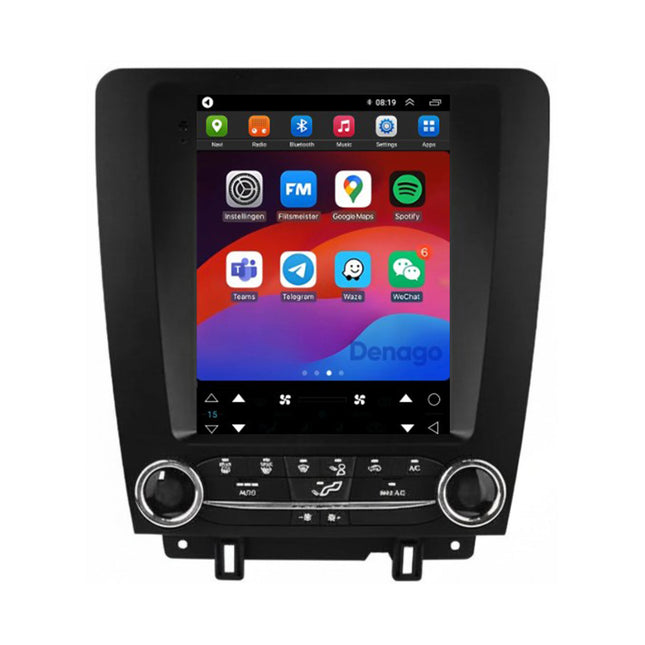 Ford Mustang CarPlay autoradio | 2010 t/m 2013 | Denago DNG-A437 | 9.7 inch Tesla Style | Android 13 | Draadloos CarPlay & Android Auto