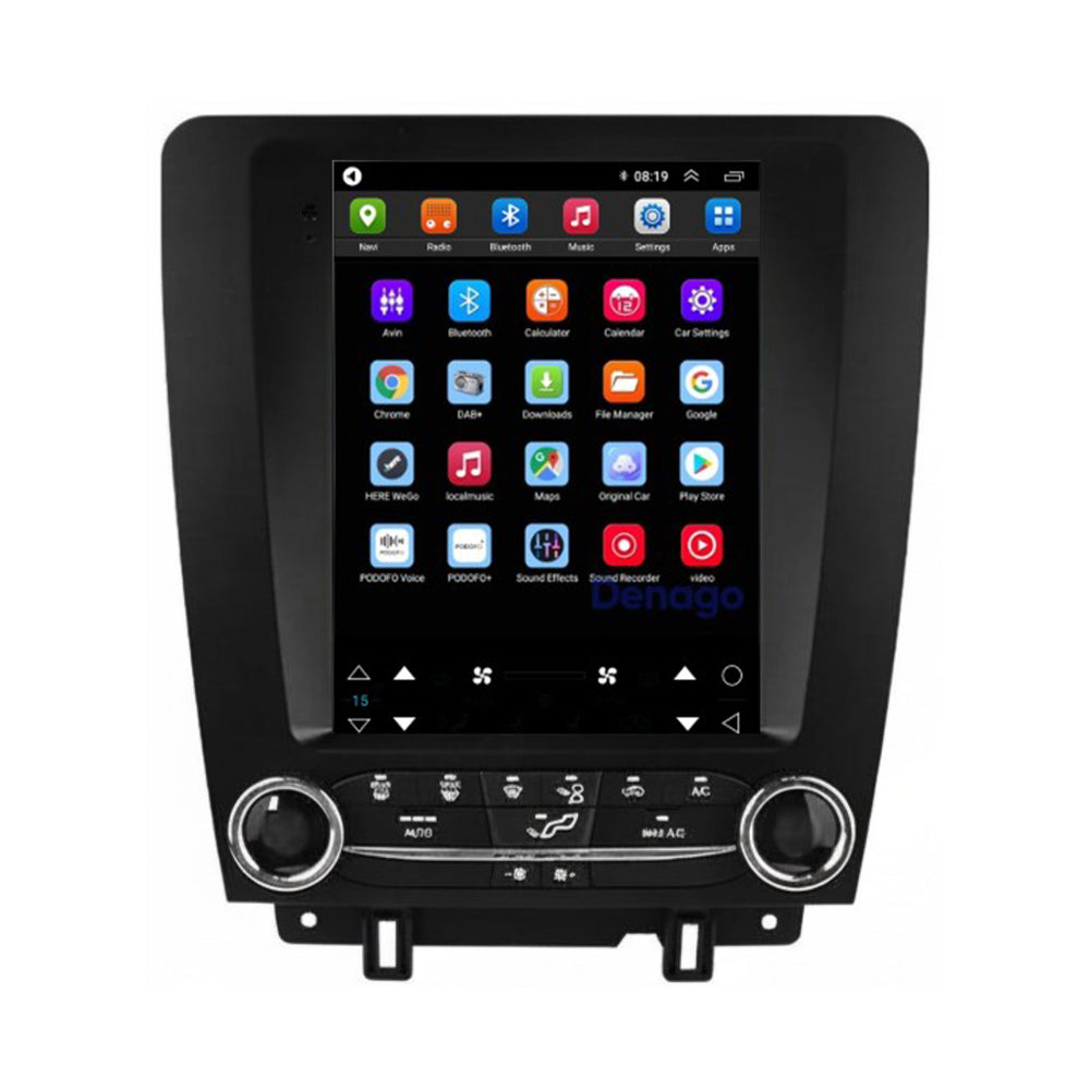 Ford Mustang CarPlay autoradio | 2010 t/m 2013 | Denago DNG-A437 | 9.7 inch Tesla Style | Android 13 | Draadloos CarPlay & Android Auto