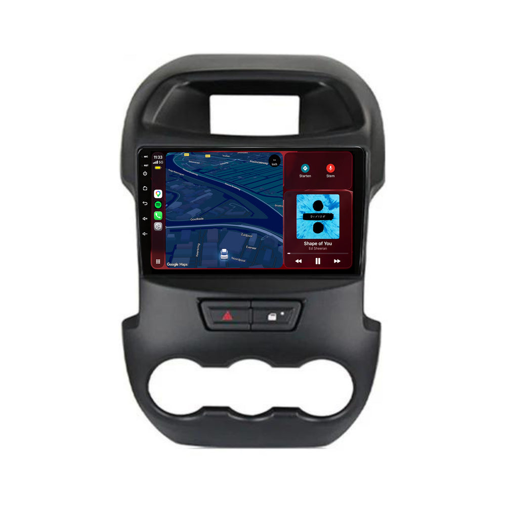 Ford Ranger CarPlay & Android Auto radio | 2012 t/m 2015 | 9 inch | Android 15 | CTX-7155