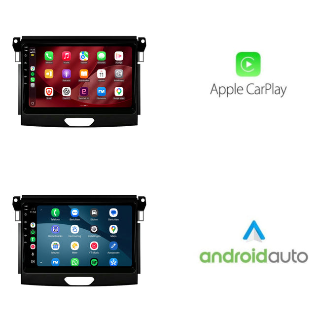 Ford Ranger CarPlay & Android Auto-radio | 2016 til 2019 | 9 tommer | Android 15 | Sort | CTX-7141