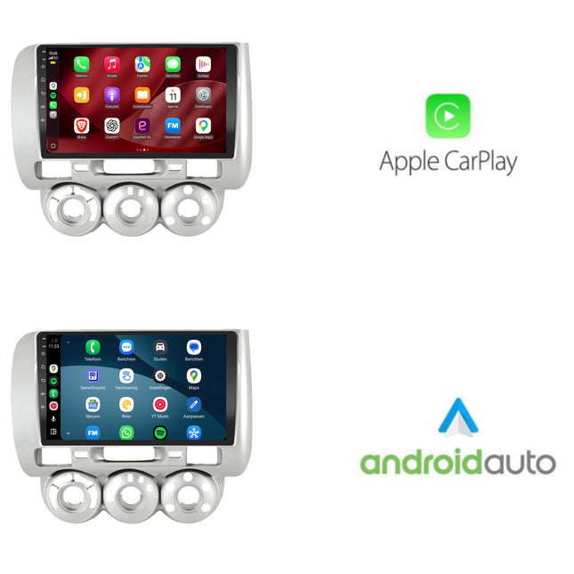 Autoradio CarPlay e Android Auto Honda Jazz | dal 2008 al 2013 | 9 inch | Android 15 | CTX-7156