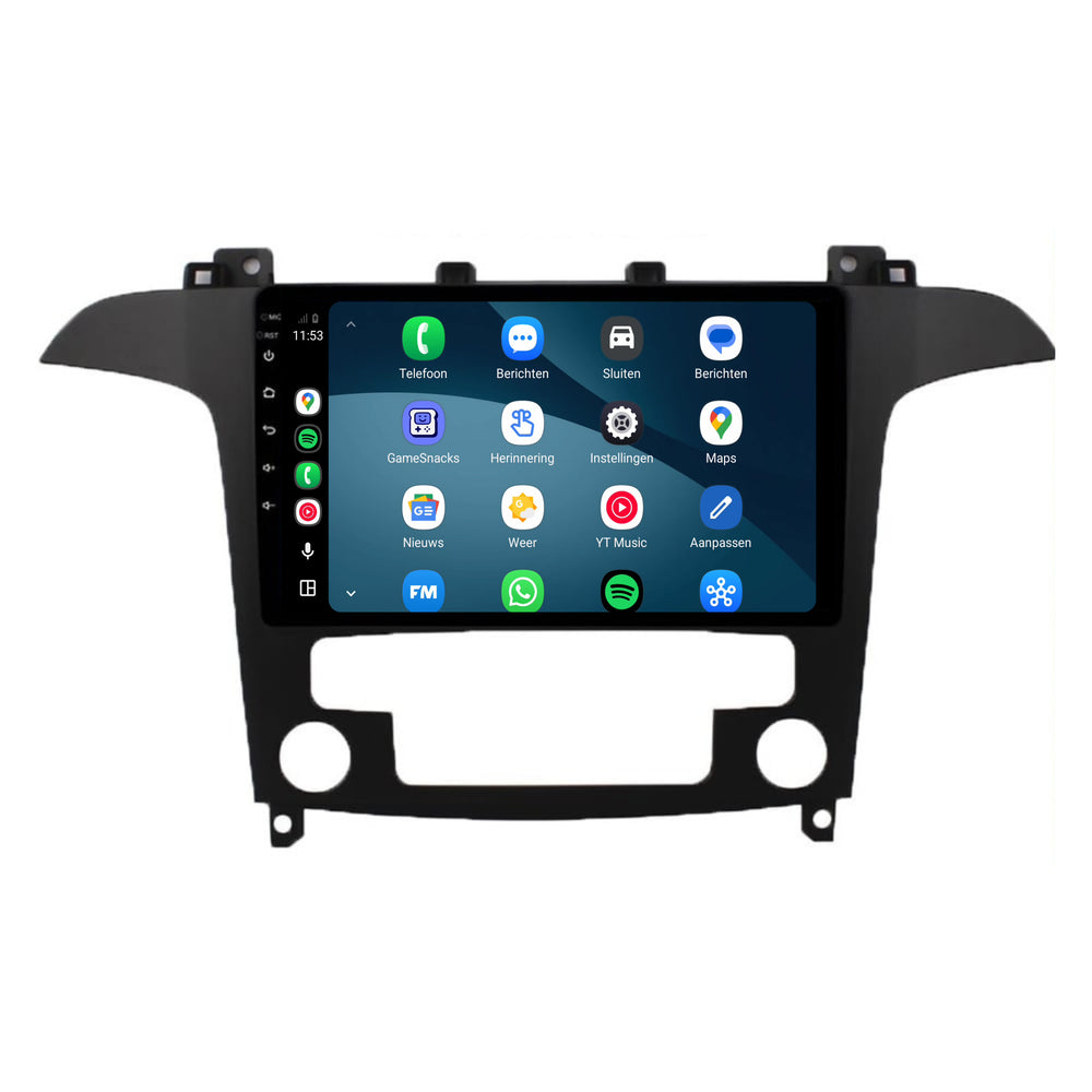 Ford S-Max CarPlay & Android Auto radio | 2006 t/m 2008 | 9 inch | Android 15 | CTX-7134