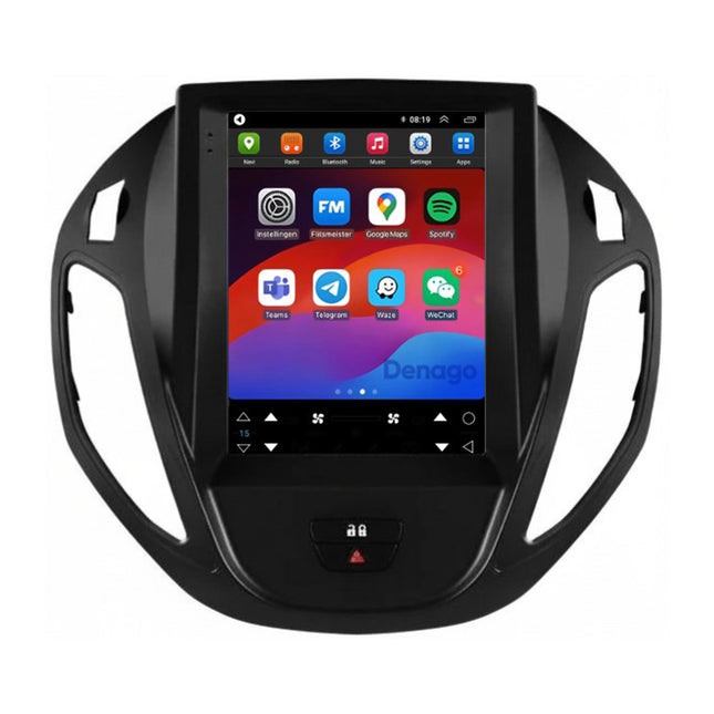 Ford Tourneo Courier CarPlay autoradio | 2012 t/m 2023 | Denago DNG-A438 | 9.7 inch Tesla Style | Android 13 | Draadloos CarPlay & Android Auto