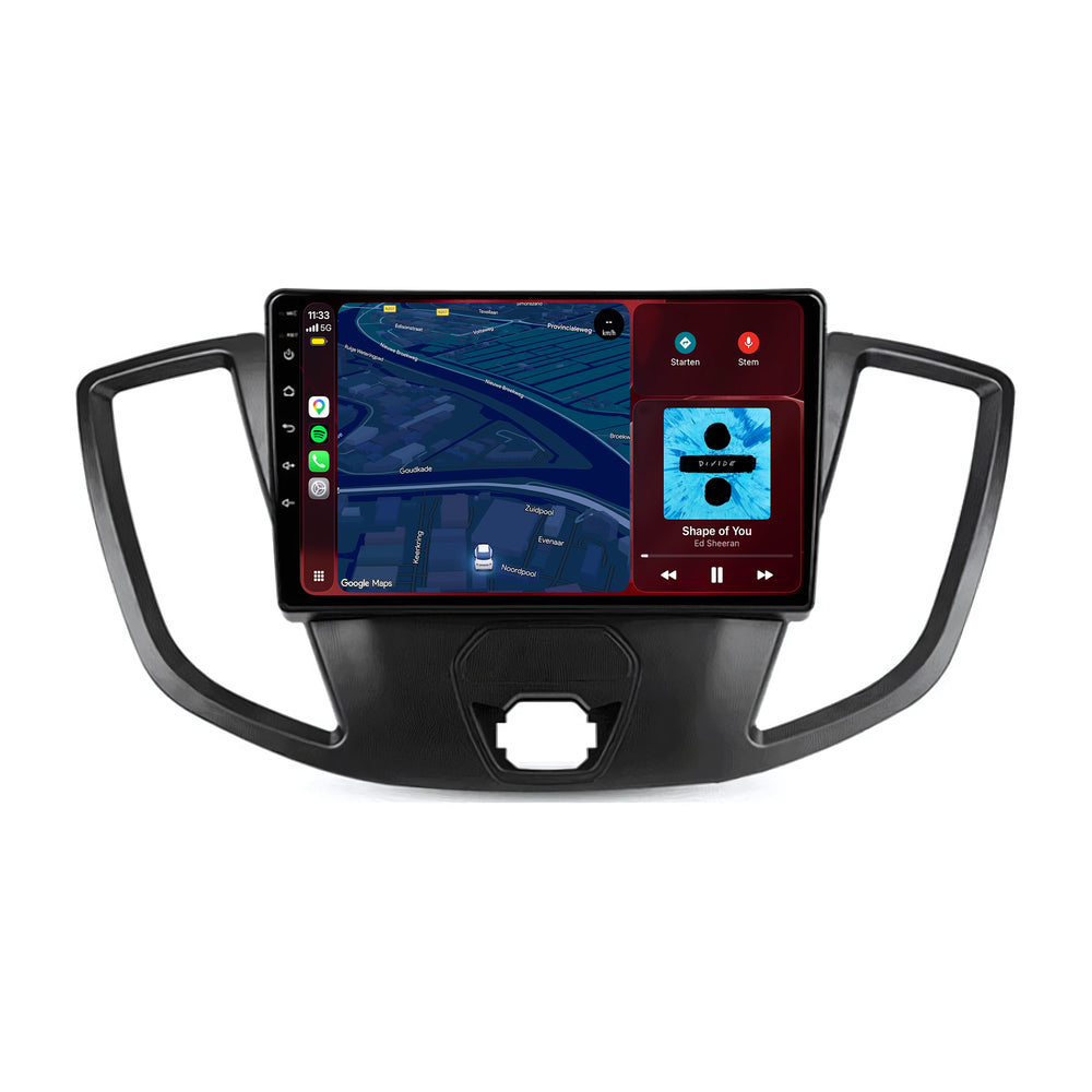 Ford Transit | Android 15 | 9 inch Autoradio | 2014 t/m 2021 | CarPlay & Android Auto