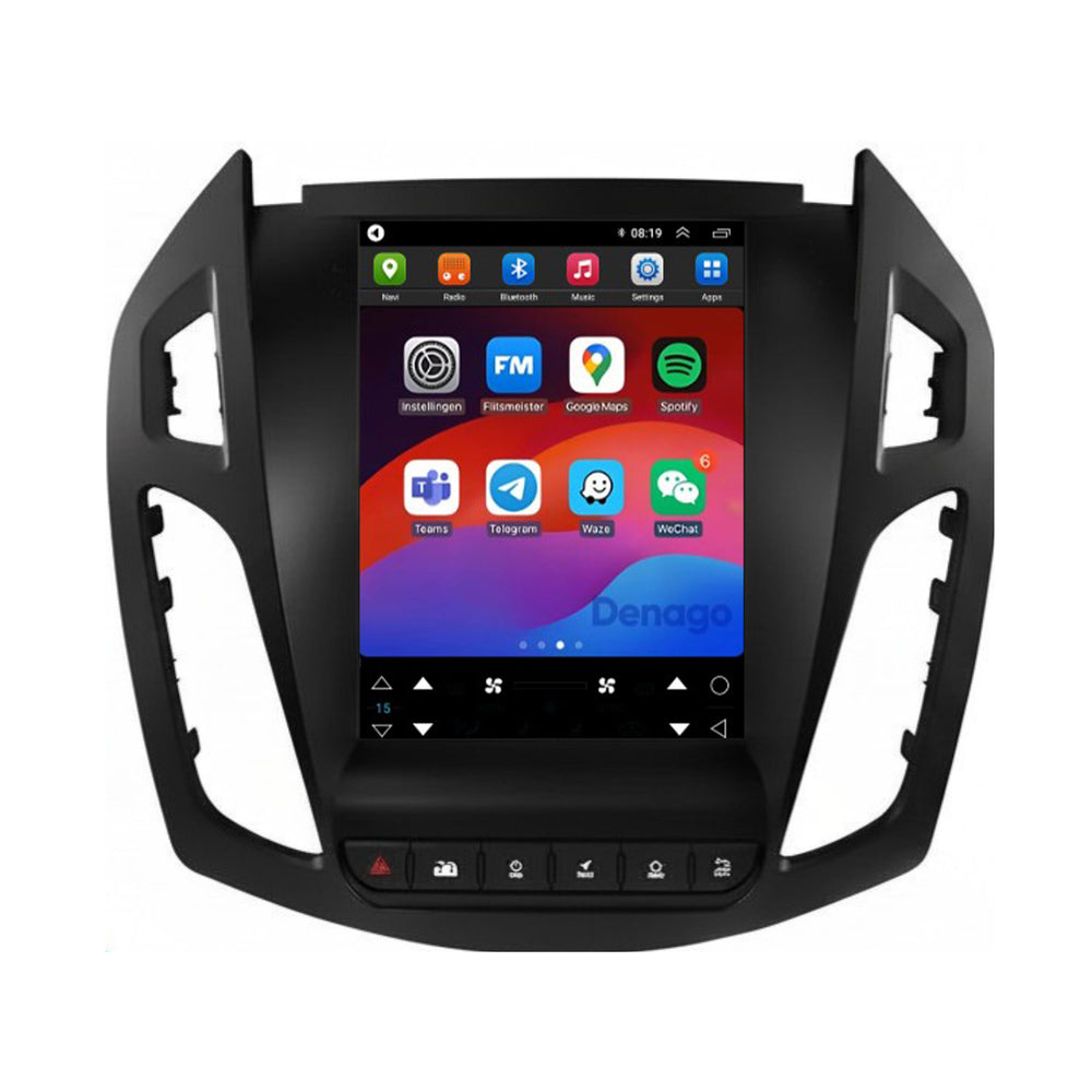 Ford Transit Connect CarPlay autoradio | 2013 t/m 2018 | Denago DNG-A482 | 9.7 inch Tesla Style | Android 13 | Draadloos CarPlay & Android Auto