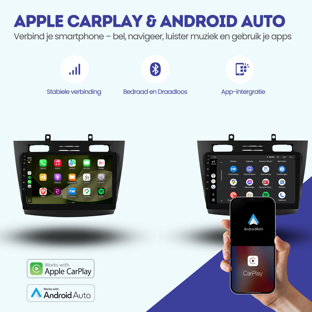 Ford Transit | Android 13 | Autoradio | 2006 t/m 2014 | CarPlay & Android Auto