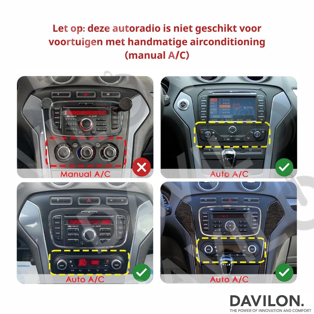 Ford Mondeo Mk4 | Android 13 | Autoradio | 2007 t/m 2014 | CarPlay & Android Auto