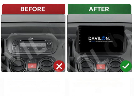 Fiat Fiorino | Android 13 | Autoradio | 2003 t/m 2008 | CarPlay & Android Auto