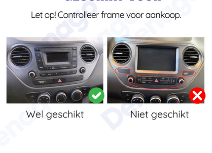 Hyundai i10 CarPlay autoradio | 2014 t/m 2017 | Denago DNG-A16 | 9 inch | Android 13 | Draadloos CarPlay & Android Auto