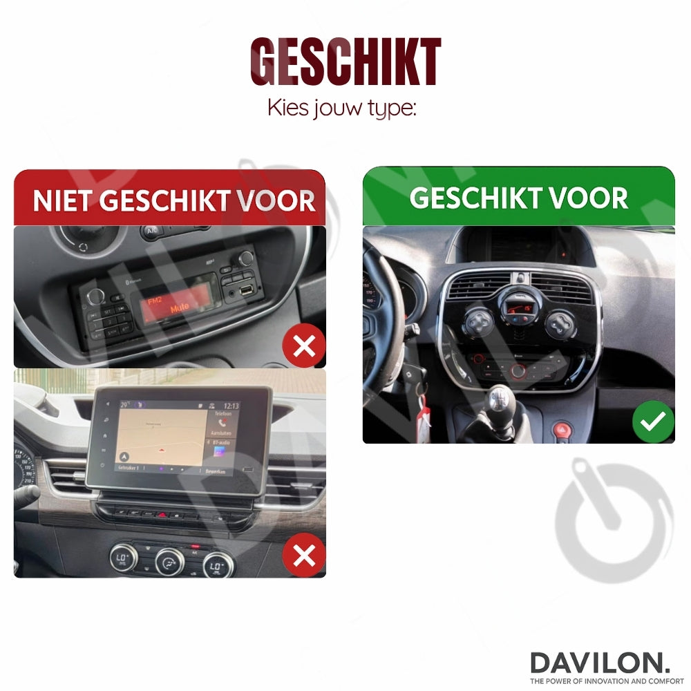 Renault Kangoo | Android 13 | Car radio | 2015 to 2018 | CarPlay & Android Auto