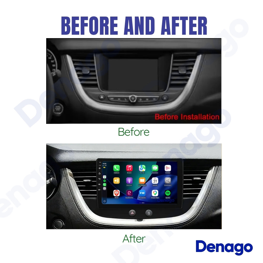 Opel Grandland X CarPlay autoradio | 2016 t/m 2020 | Denago DNG-A463 | 9 inch | Android 13 | Draadloos CarPlay & Android Auto
