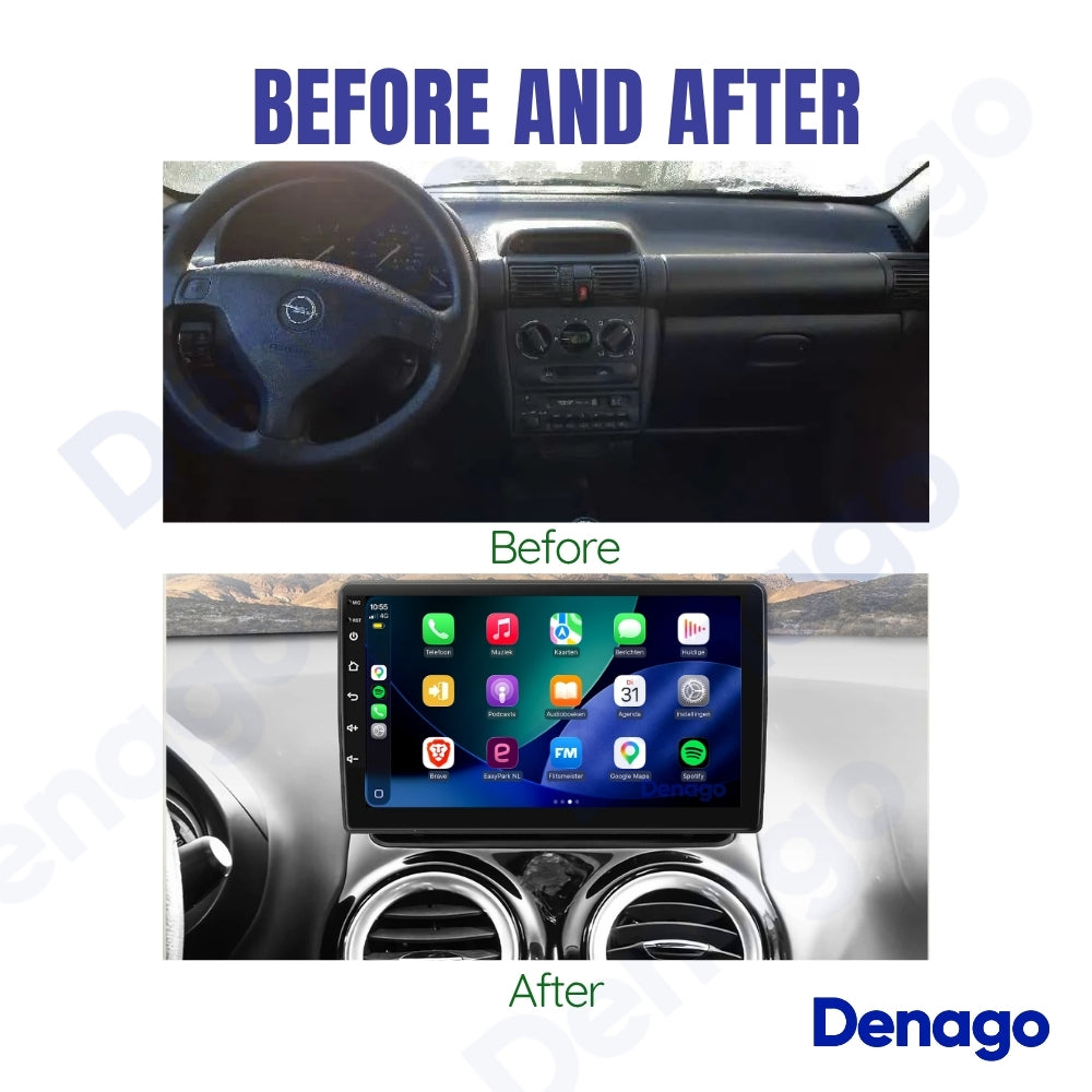 Opel Corsa D CarPlay autoradio | 2006 t/m 2013 | Denago DNG-A428 | 9 inch | Android 13 | Draadloos CarPlay & Android Auto