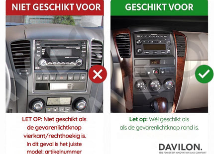 Kia Sorento | Android 13 | Autoradio | 2002 t/m 2006 | CarPlay & Android Auto | Groot scherm