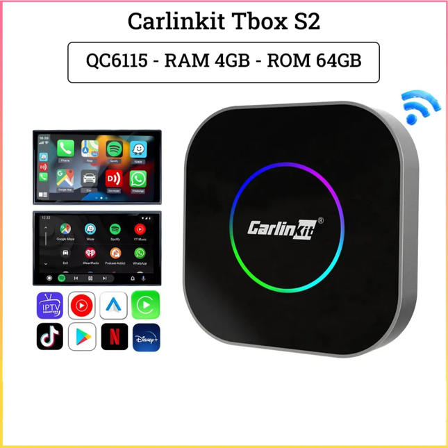 Carlinkit T- Box S2 CarPlay | 4 GB Android Auto | Netflix & Youtube | PRO Design