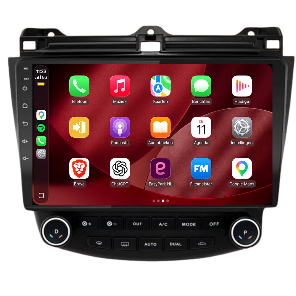 Honda Accord CarPlay & Android Auto radio | 2003 t/m 2008 | 9 inch | Android 15 | CTX-7168