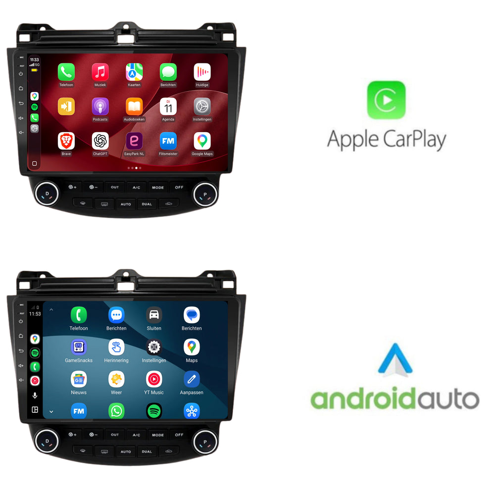 Honda Accord CarPlay & Android Auto radio | 2003 t/m 2008 | 9 inch | Android 15 | CTX-7168