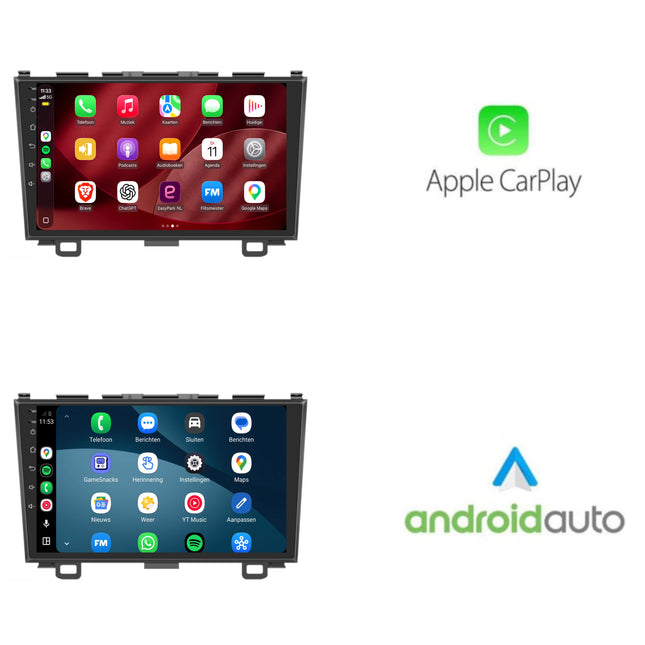 Honda CR-V CarPlay & Android Auto radio | 2007 t/m 2012 | 9 inch | Android 15 | CTX-7100