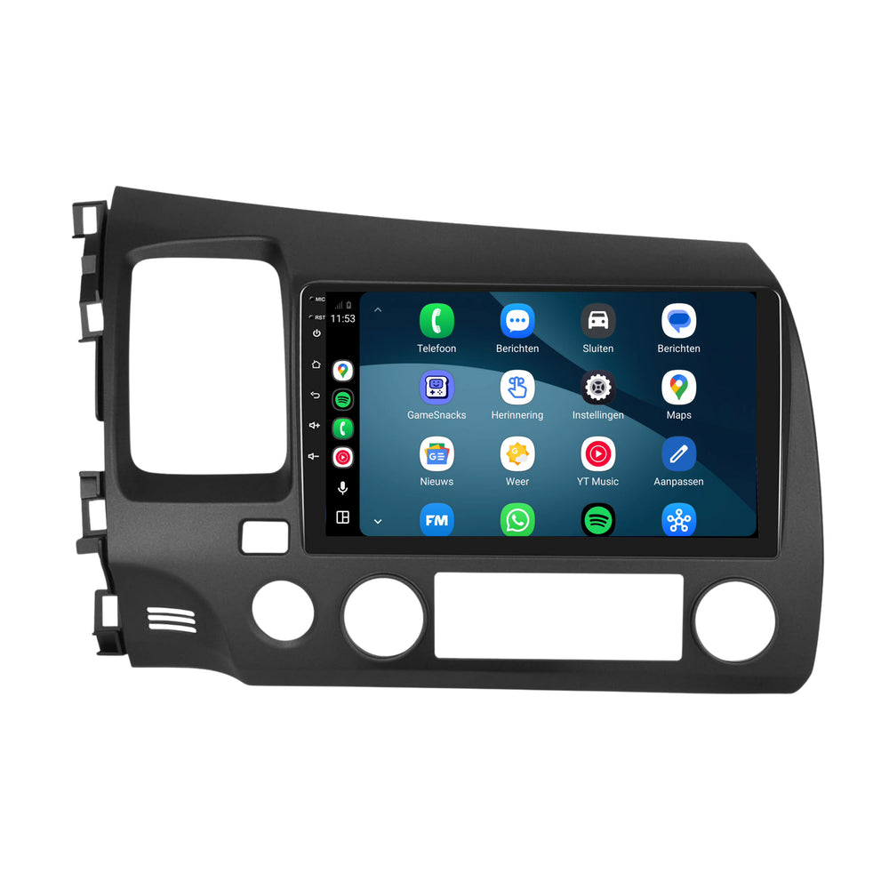 Honda Civic | Android 15 | 10 inch Autoradio | 2007 t/m 2011 | CarPlay & Android Auto