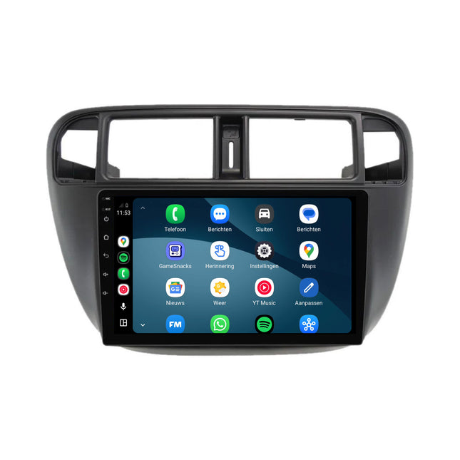 Honda Civic-radio med CarPlay & Android Auto | 1996–2000 | 9 tommer | Android 15 | CTX-7306