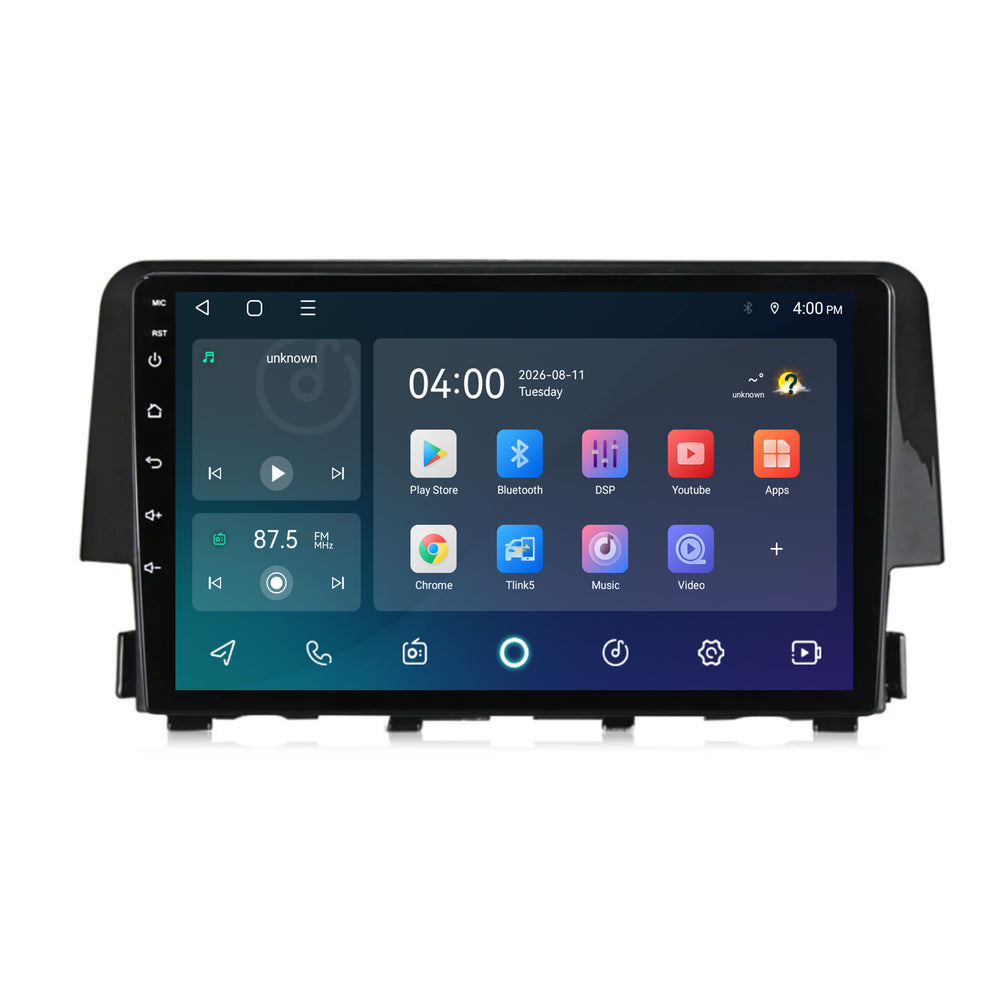 Honda Civic CarPlay & Android Auto radio | 2016 t/m 2021 | 9 inch | Android 15 | CTX-7114